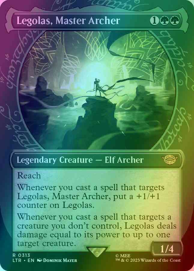 Legolas, Master Archer [313] [Ring Showcase] [The Lord of the Rings: Tales  of Middle-earth] [Foil] – Face to Face Games