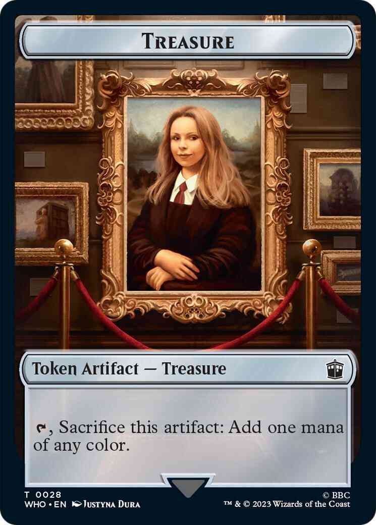 Treasure Token (28) // Warrior Token (09) [Universes Beyond: Doctor Who: Tokens] [Non-Foil] – Face to Face Games