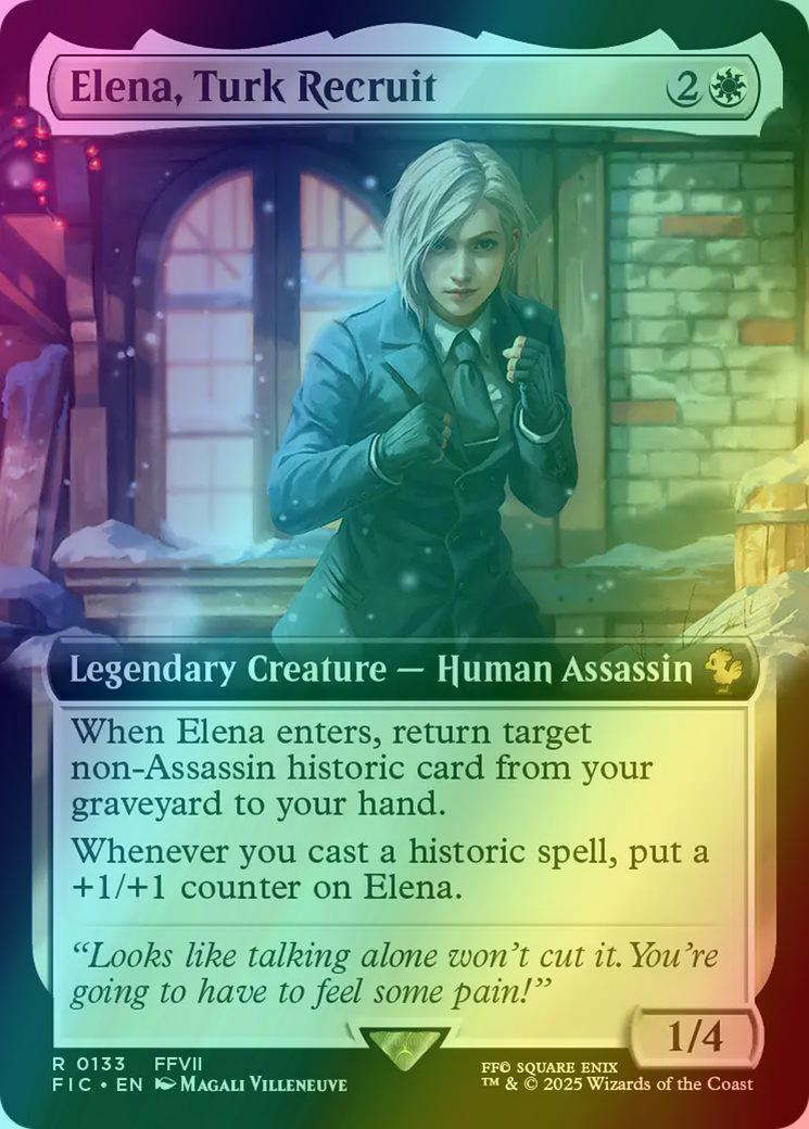 Elena, Turk Recruit [133] [Extended Art] [FINAL FANTASY: Commander] [Foil]  – Face to Face Games