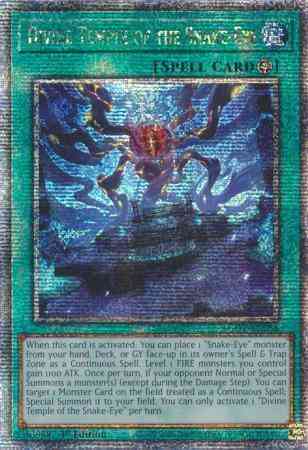 Divine Temple of the Snake-Eye - AGOV-EN056 - Quarter Century Secret Rare - 1st Edition
