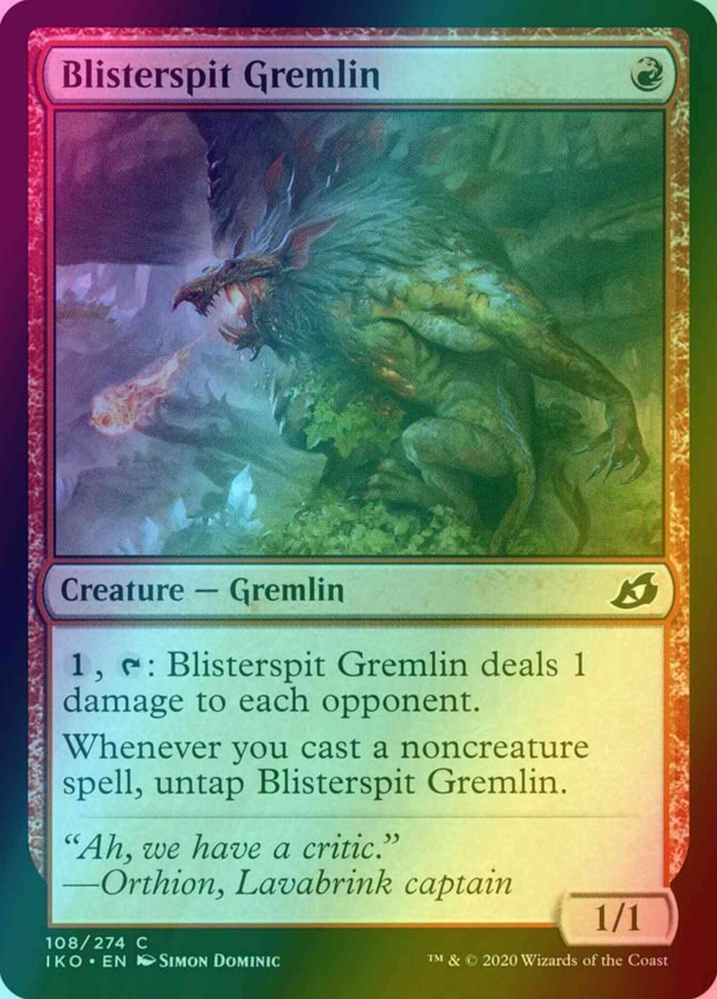 Blisterspit Gremlin [108] [Ikoria: Lair of Behemoths] [Foil] – Face to Face  Games