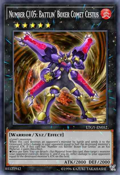 Number C105: Battlin' Boxer Comet Cestus - LTGY-EN052 - Ultra Rare - Unlimited