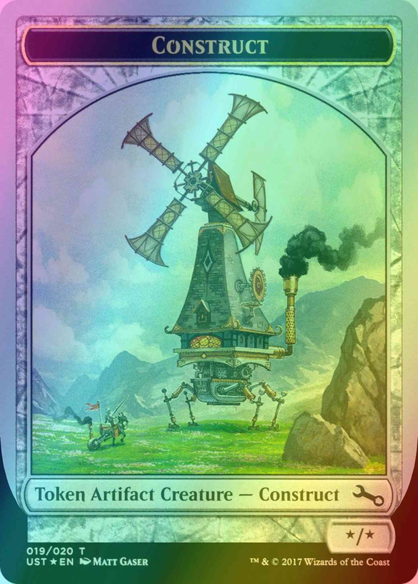 Construct Token [19] [Unstable Tokens] [Foil] – Face to Face Games