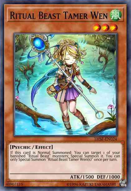 Ritual Beast Tamer Wen - THSF-EN024 - Secret Rare - 1st Edition
