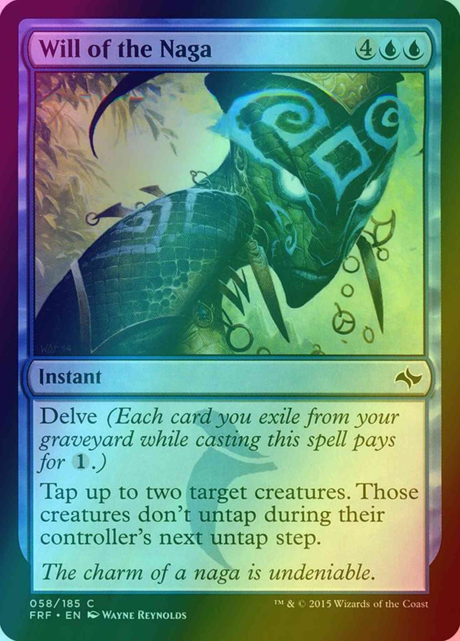 Will of the Naga [58] [Fate Reforged] [Foil] – Face to Face Games