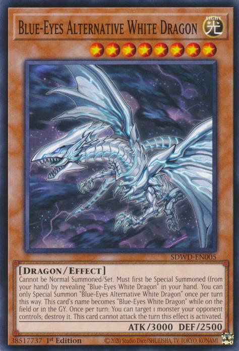Blue-Eyes Alternative White Dragon - SDWD-EN005 - Common - 1st Edition
