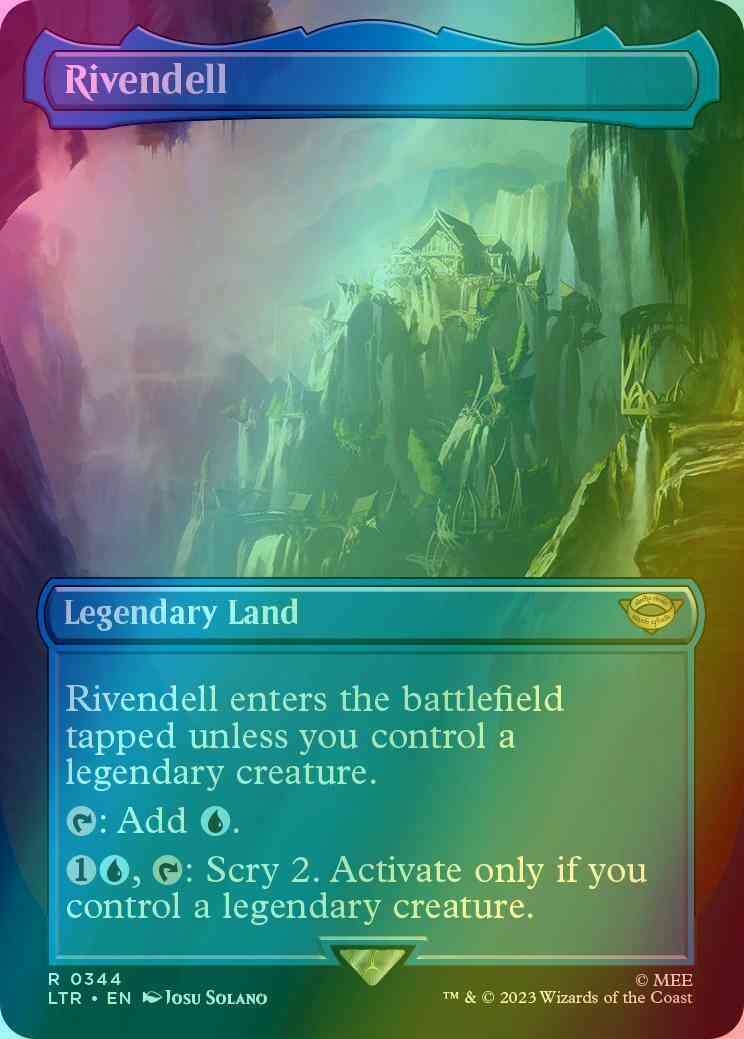 Rivendell [344] [Borderless] [The Lord of the Rings: Tales of Middle-earth] [Foil] – Face to Face Games