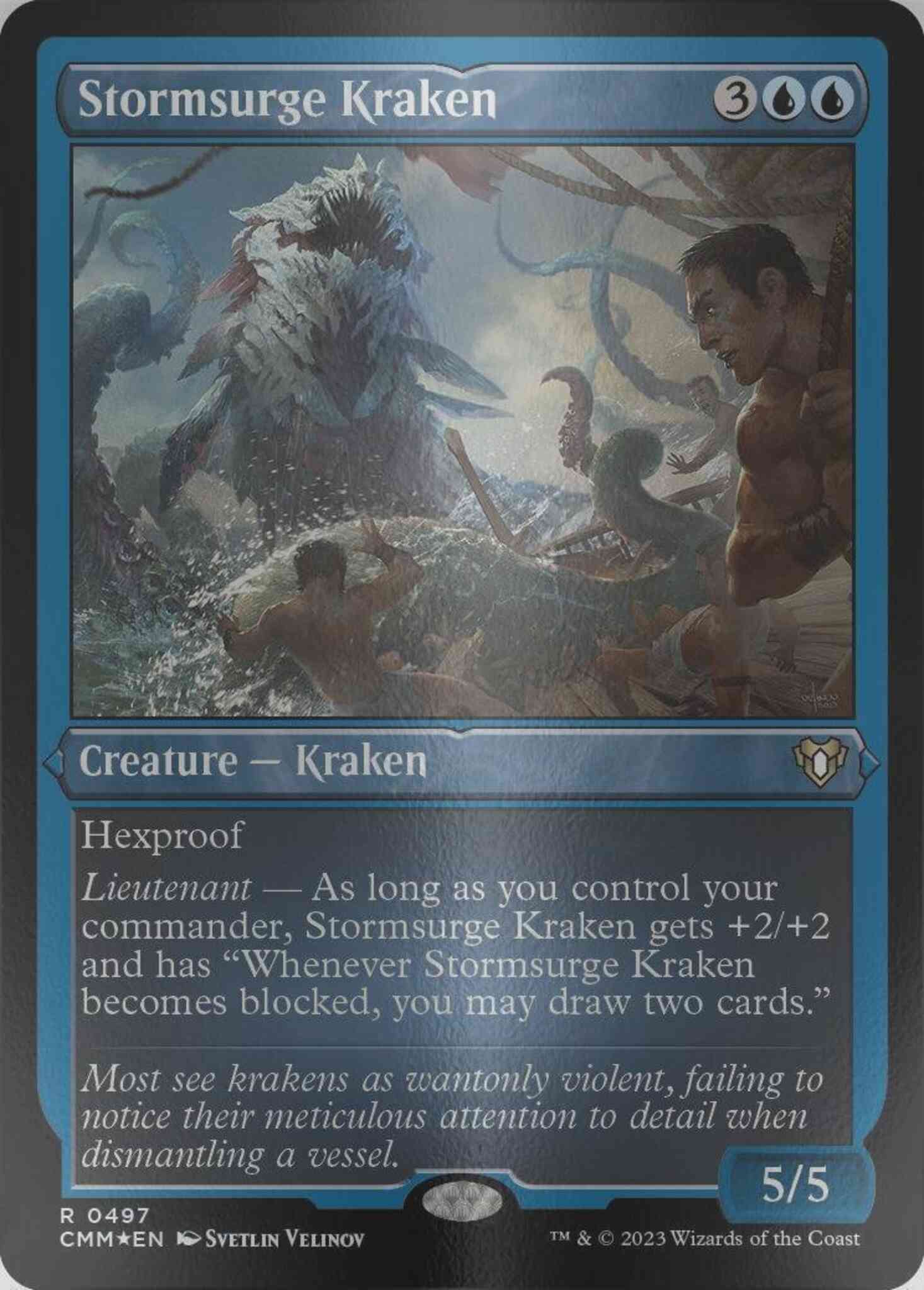 Stormsurge Kraken [497] [Commander Masters] [Etched Foil] – Face to Face  Games