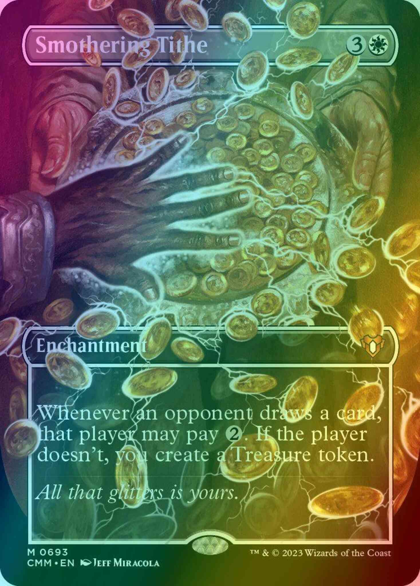 Smothering Tithe [693] [Borderless] [Frame Break] [Commander Masters]  [Foil] – Face to Face Games