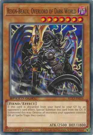 Reign-Beaux, Overlord of Dark World - SGX3-ENI14 - Common - 1st Edition