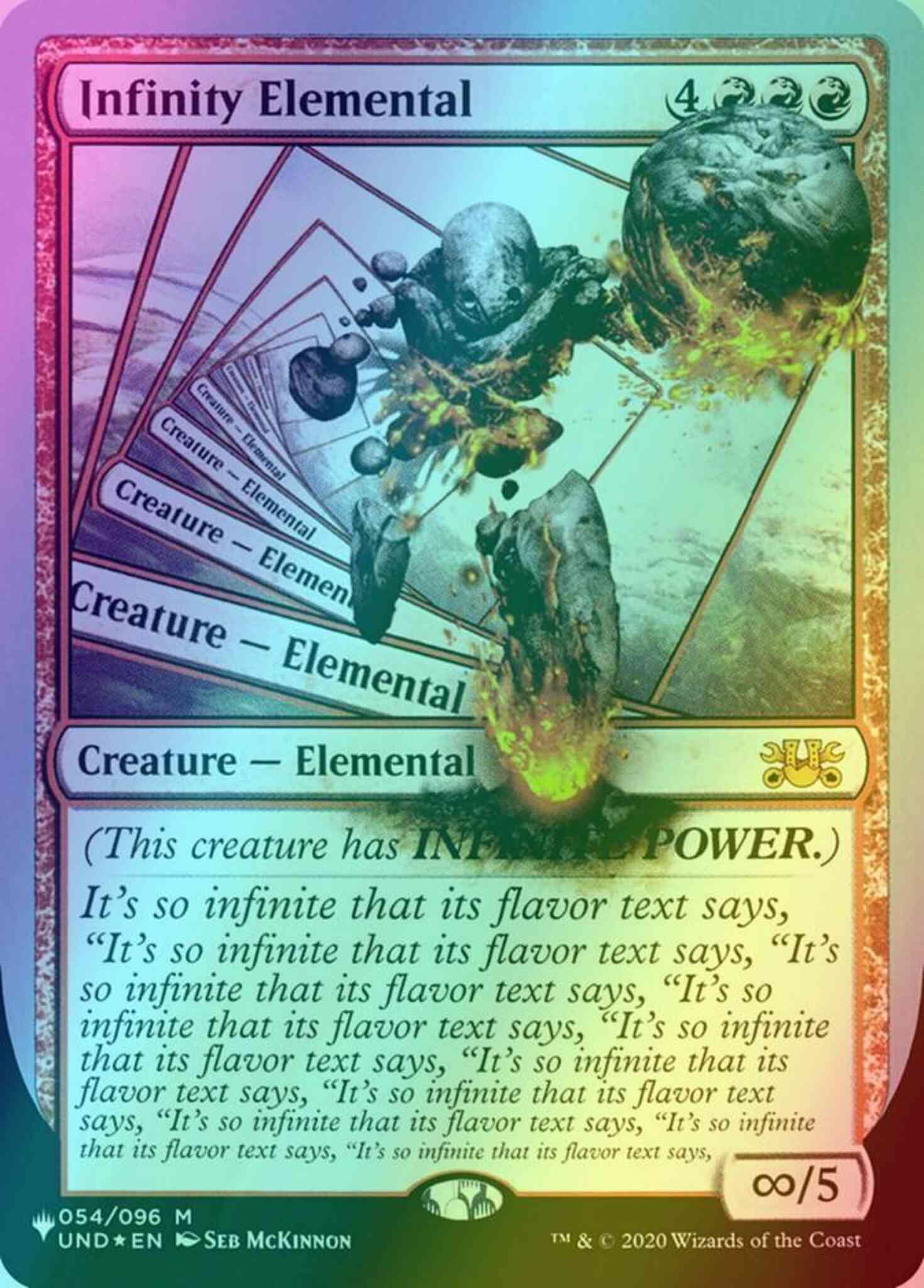 MTG 初版 アンステーブルInfinity Elemental 英語 foil aca5e940d09e4e199547151d74b06f
