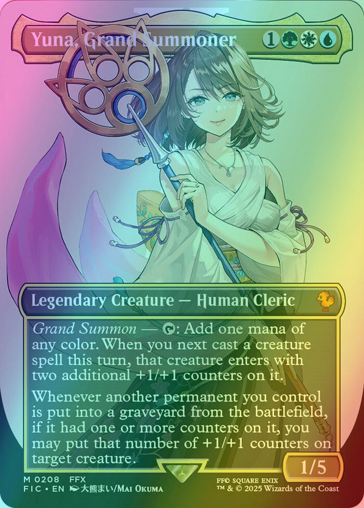 Magic: The Gathering Yuna, Grand Summoner | X Final Fantasy Alternate Art Card - Near Mint Ungraded Yuna Grand Summoner Alt Art Card MTG X Final Fantasy Magic: The Gathering Yuna, Grand Summoner | X Final Fantasy Alternate Art Card - Near Mint Ungraded Yuna Grand Summoner Alt Art Card MTG X Final Fantasy