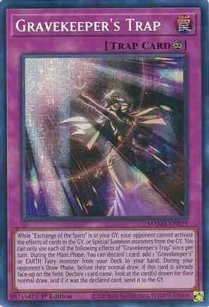 Gravekeeper's Trap - MAMA-EN029 - Pharaoh Secret Rare - 1st Edition