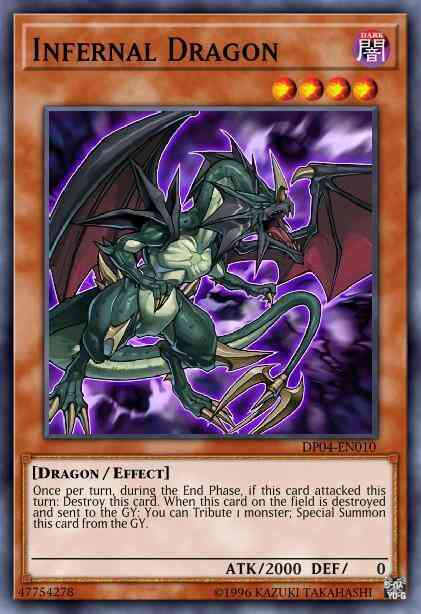Infernal Dragon - DP04-EN010 - Ultra Rare - 1st Edition