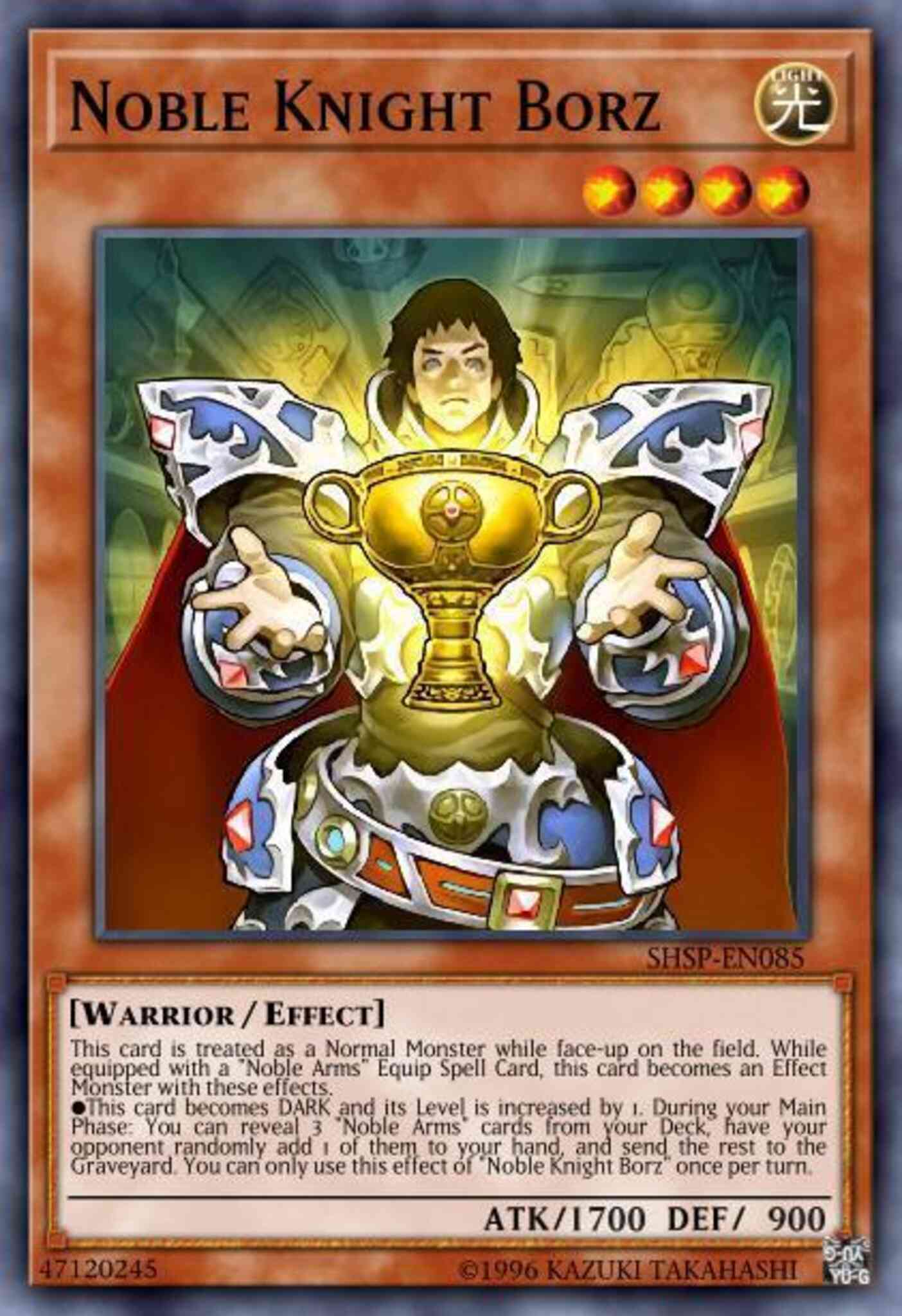 Noble Knight Borz - SHSP-EN085 - Super Rare - 1st Edition