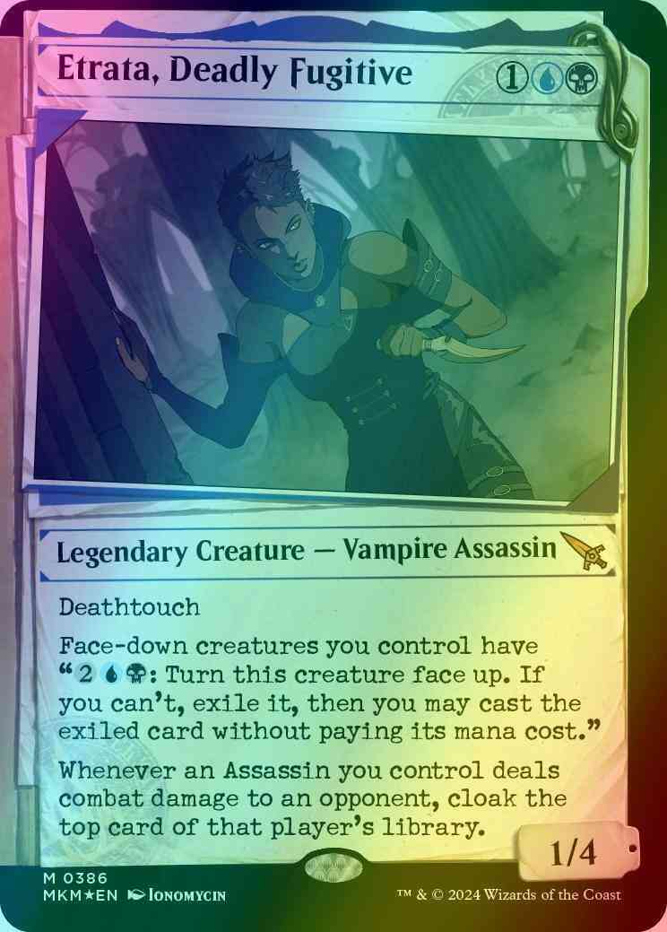 mtg invisible ink cards Etrata, Deadly Fugitive [386] [Dossier Showcase] [Murders at Karlov Manor] [Invisible  Ink] – Face to Face Games