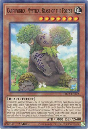 Carpiponica, Mystical Beast of the Forest - DAMA-EN022 - Common - 1st Edition