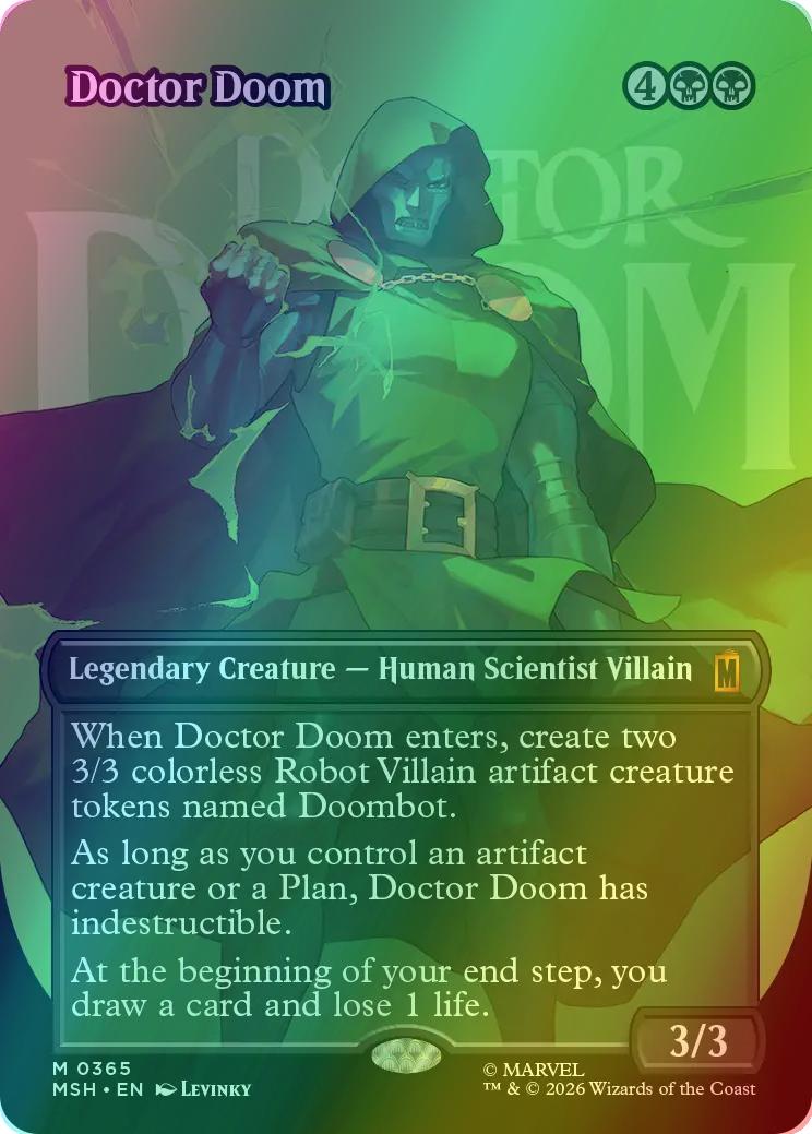 Doctor Doom [365] [Borderless] [Logo] [Marvel Super Heroes] [Foil