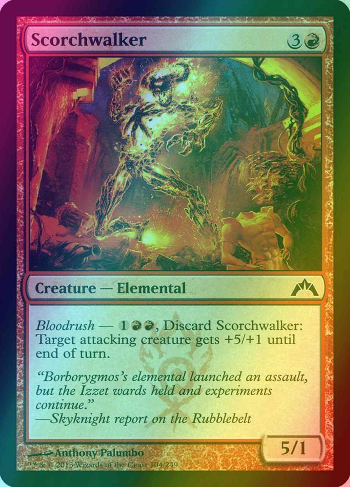 mtg cards that create human tokens Scorchwalker [104] [Gatecrash] [Foil] – Face to Face Games