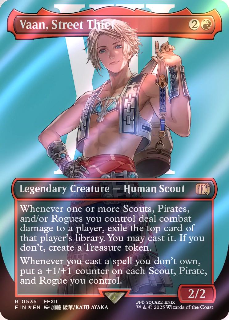 vaan final fantasy mtg Vaan, Street Thief [535] [Borderless] [Character] [FINAL FANTASY] [Surge  Foil] – Face to Face Games