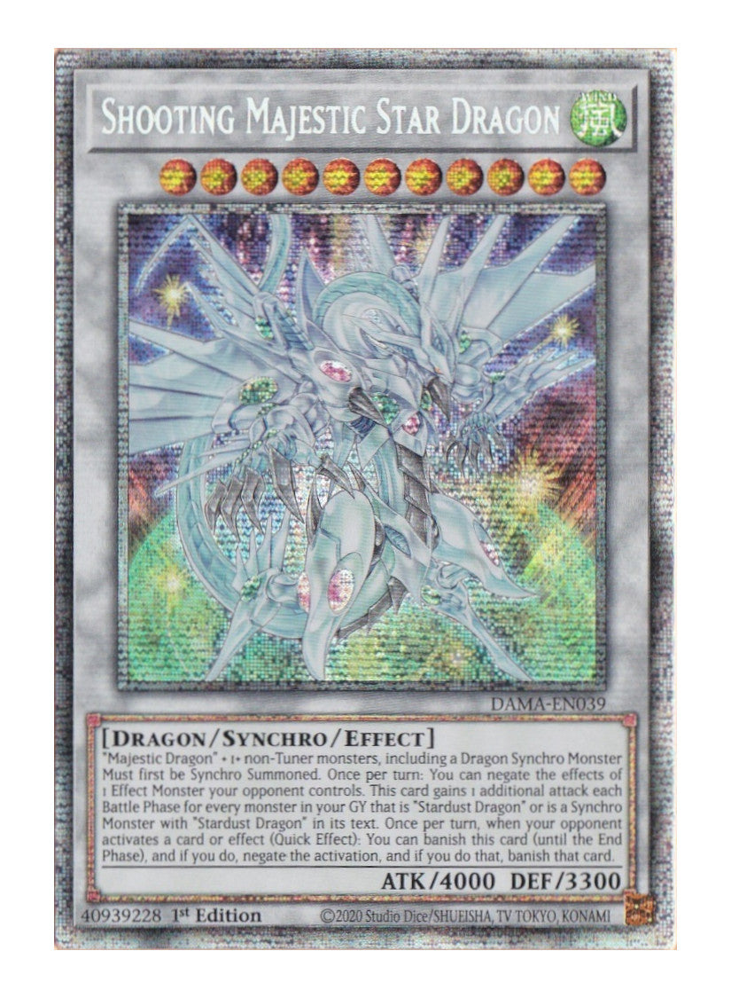 Shooting Majestic Star Dragon - DAMA-EN039 - Starlight Rare - 1st Edition