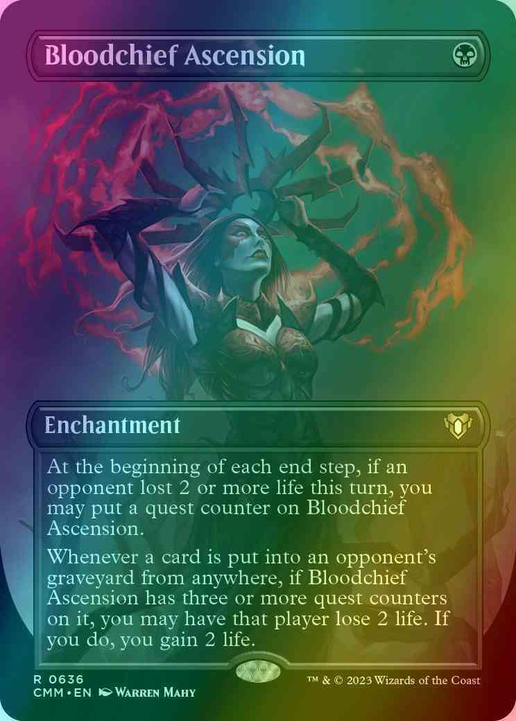 mtg ascension cards Bloodchief Ascension [636] [Borderless] [Commander Masters] [Foil] – Face  to Face Games