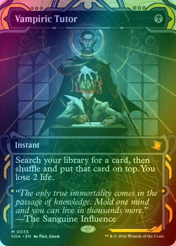 Vampiric Tutor [35] [Showcase] [Secrets of Strixhaven: Mystical