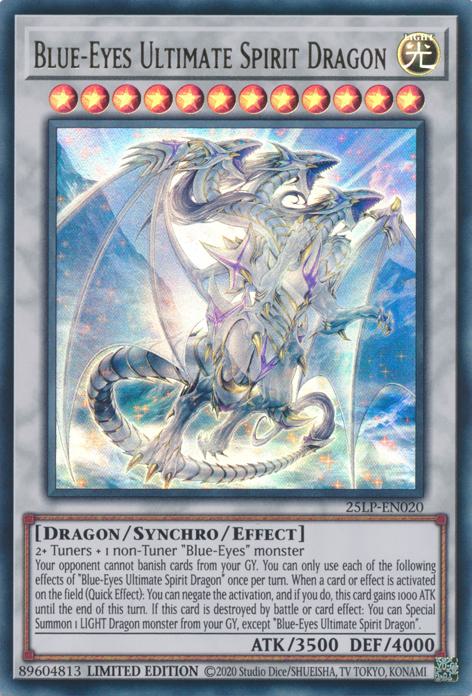 Blue-Eyes Ultimate Spirit Dragon - 25LP-EN020 - Ultra Rare - Limited
