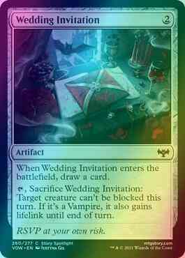 mtg wedding cards Wedding Invitation [260] [Innistrad: Crimson Vow] [Foil] – Face to Face  Games