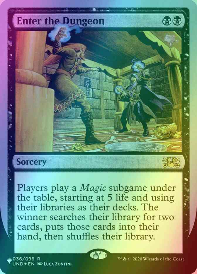 mtg enter the dungeon cards Enter the Dungeon [19] [UND Set Symbol] [The List: Unfinity Foil Edition]  [Foil] – Face to Face Games