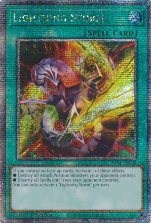 Lightning Storm - New Art - RA04-EN094 - Quarter Century Secret Rare - 1st Edition