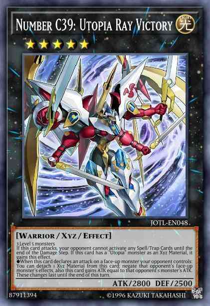 Number C39: Utopia Ray Victory - JOTL-EN048 - Super Rare - 1st Edition