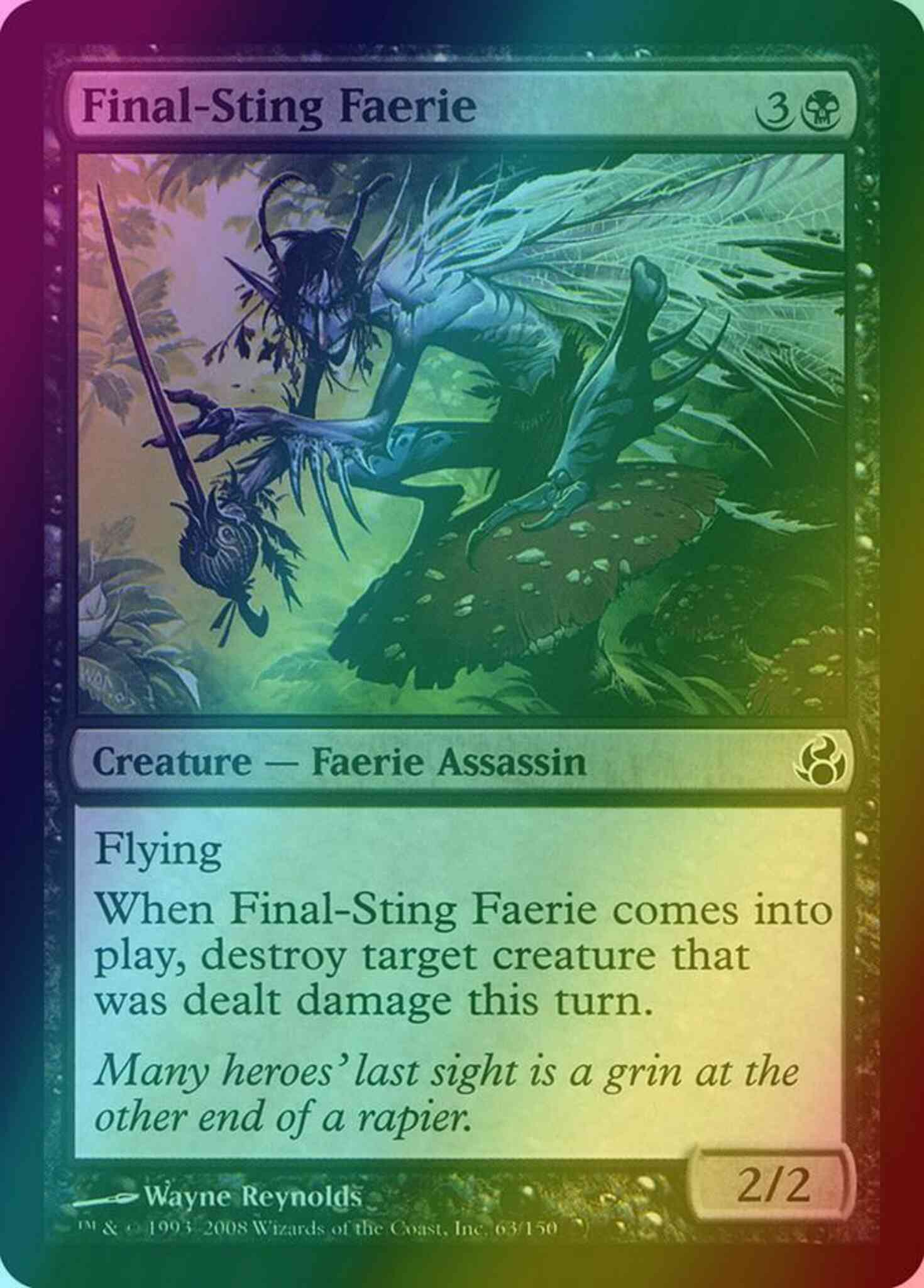 sting mtg card Final-Sting Faerie [63] [Morningtide] [Foil] – Face to Face Games