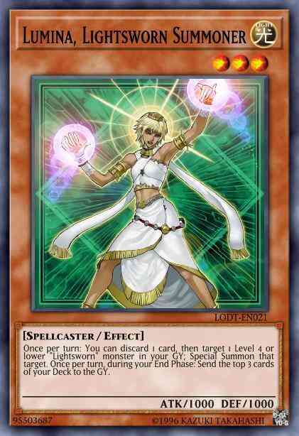 Lumina, Lightsworn Summoner - LODT-EN021 - Rare - 1st Edition
