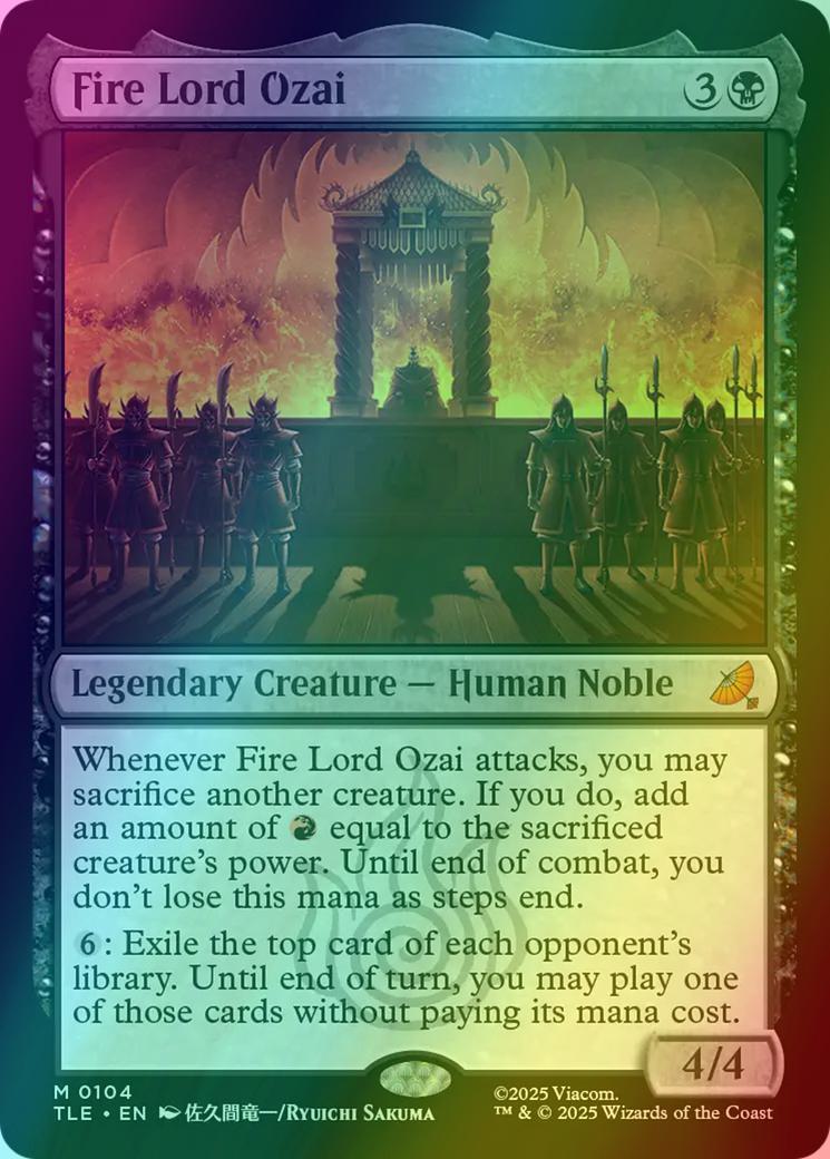 mtg commander card draw Fire Lord Ozai [104] [Avatar: The Last Airbender Eternal] [Foil] – Face to  Face Games