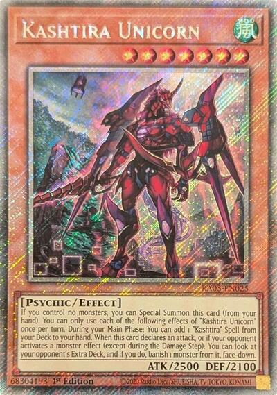 Kashtira Unicorn - RA05-EN025 - Platinum Secret Rare - 1st Edition