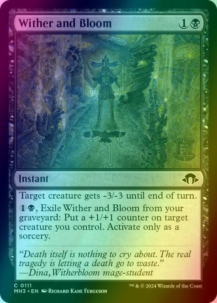 Wither and Bloom [111] [Modern Horizons 3] [Foil] – Face to Face Games