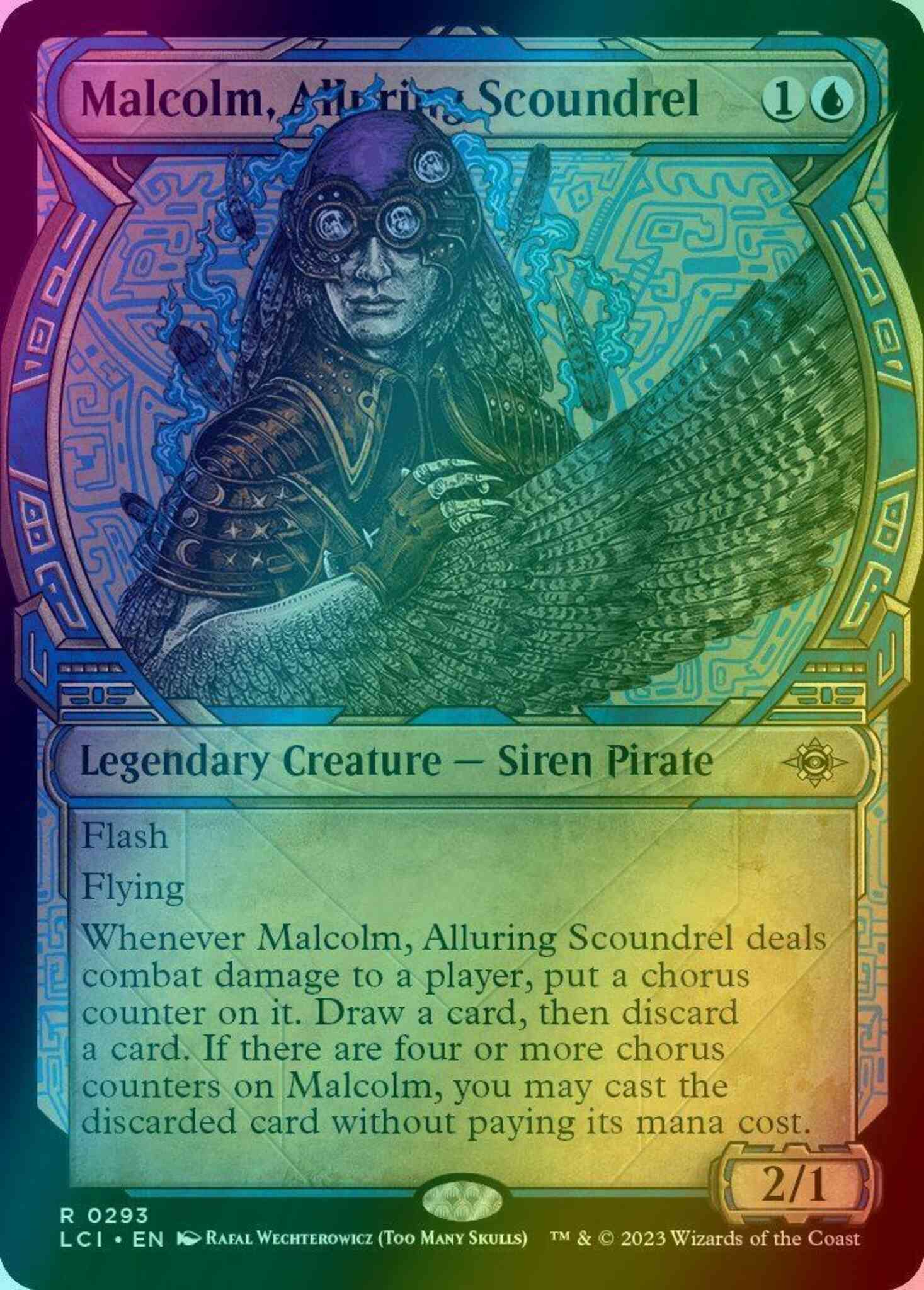 Malcolm, Alluring Scoundrel [293] [Legends of Ixalan Showcase] [The Lost  Caverns of Ixalan] [Foil] – Face to Face Games