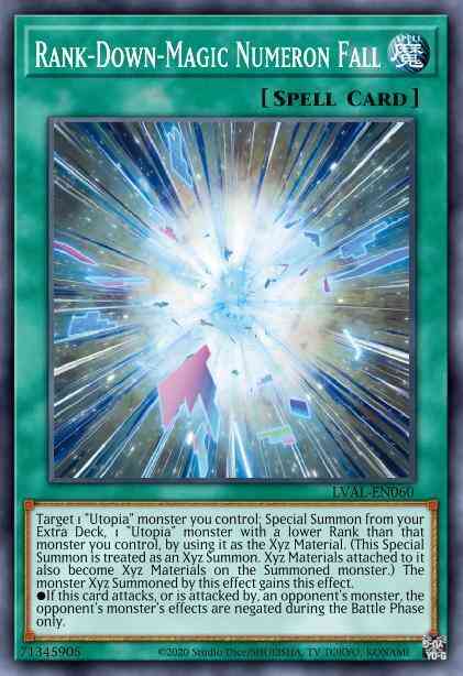 Rank-Down-Magic Numeron Fall - LVAL-EN060 - Rare - Unlimited