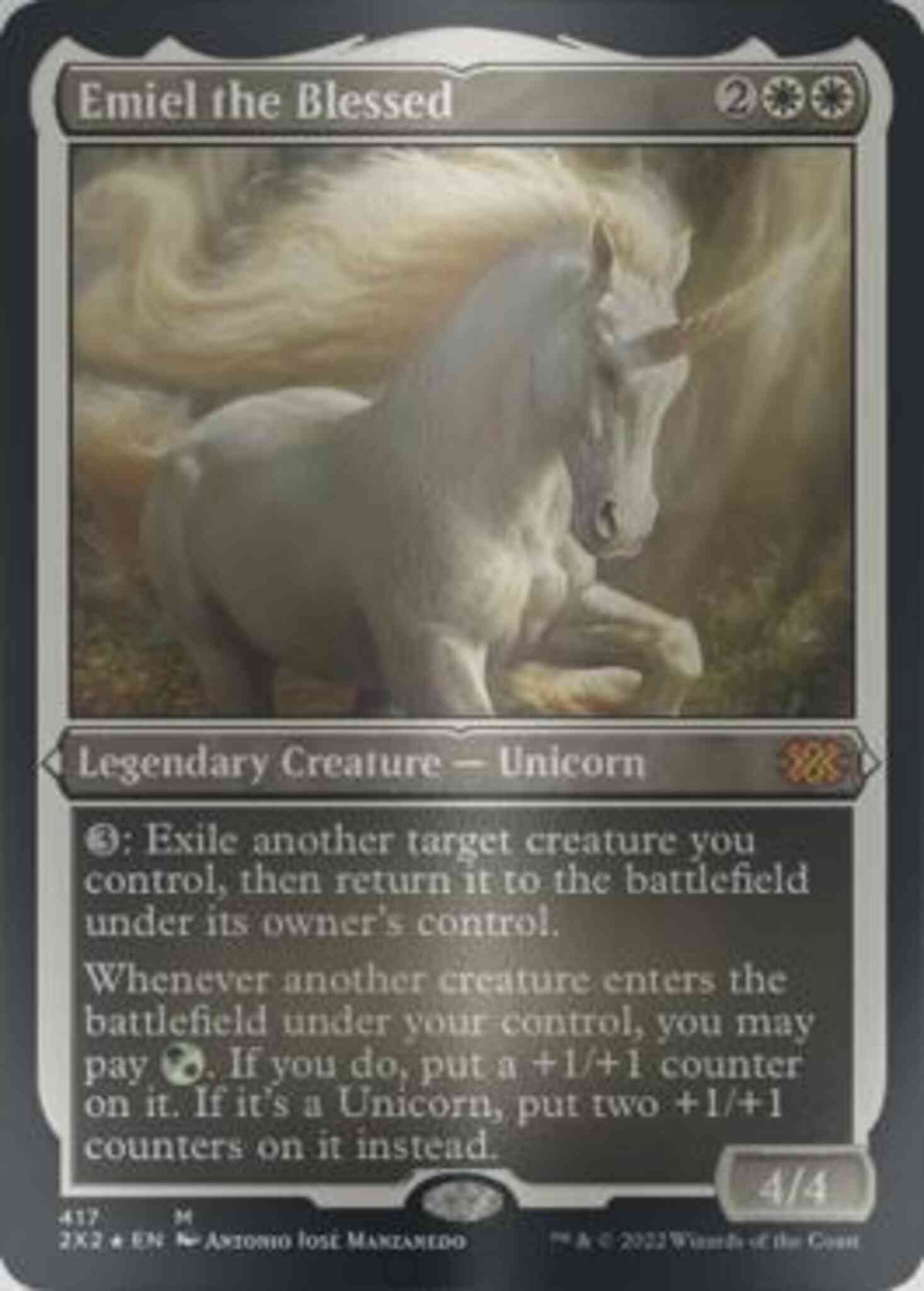 Emiel the Blessed [417] [Double Masters 2022] [Etched Foil] – Face