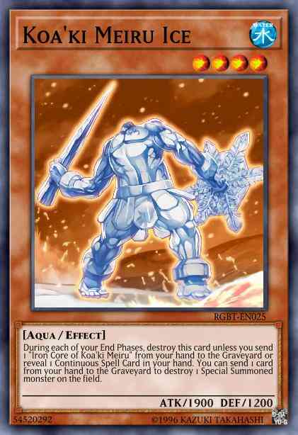 Koa'ki Meiru Ice - RGBT-EN025 - Rare - Unlimited