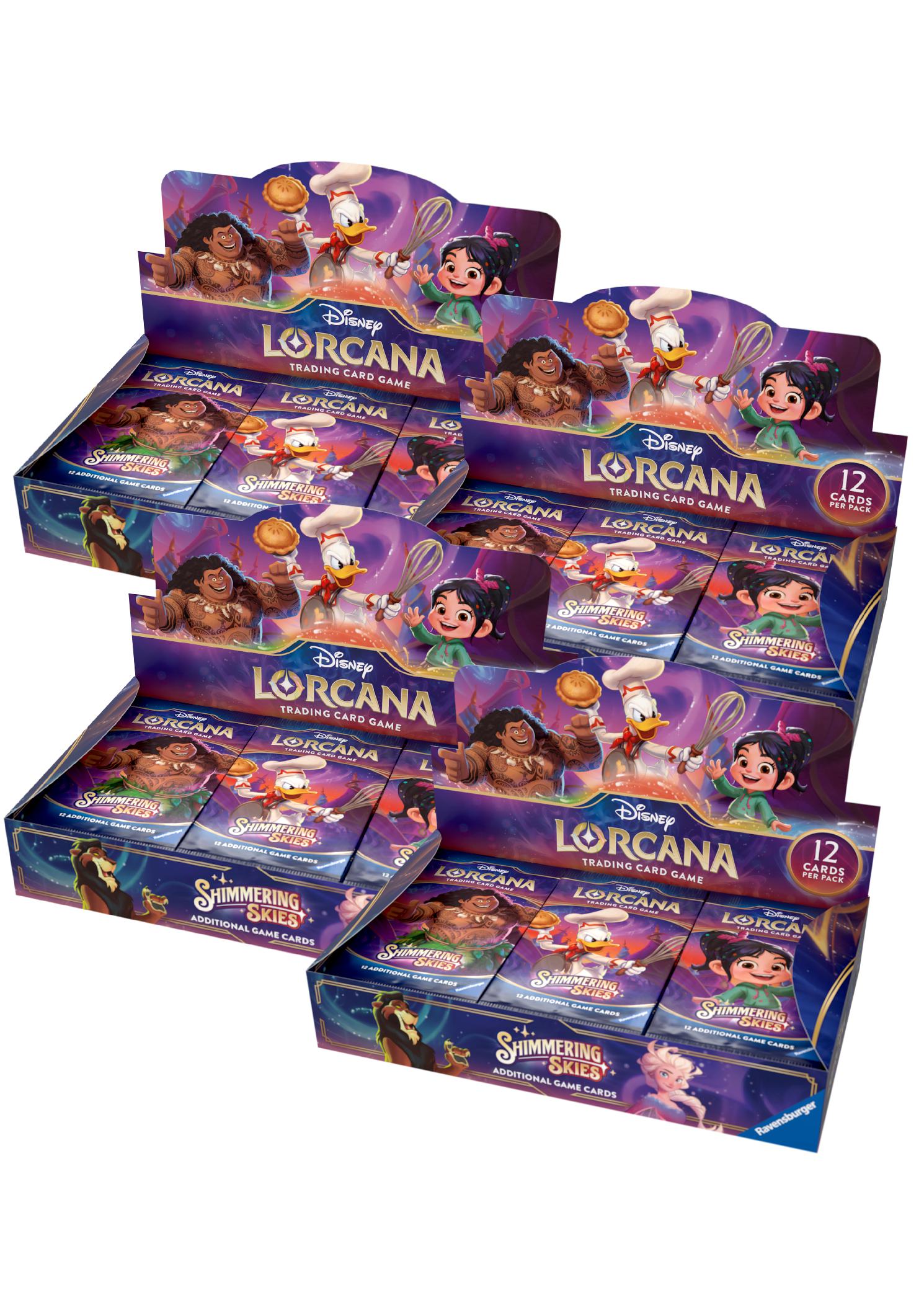 Disney Lorcana: Shimmering Skies - Booster Case (4 Boxes) Face to Face Games Disney Lorcana: Shimmering Skies - Booster Case (4 Boxes) Face to Face Games