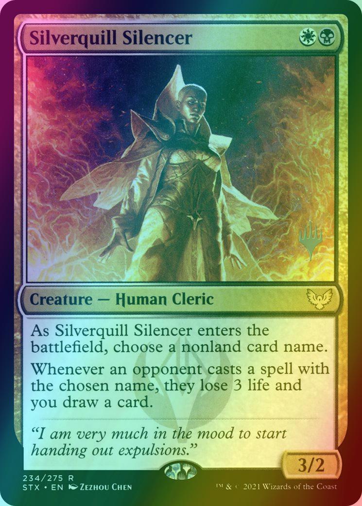 Silverquill Silencer [Promo Pack] [234p] [Strixhaven: School of Mages  Promos] [Foil] – Face to Face Games