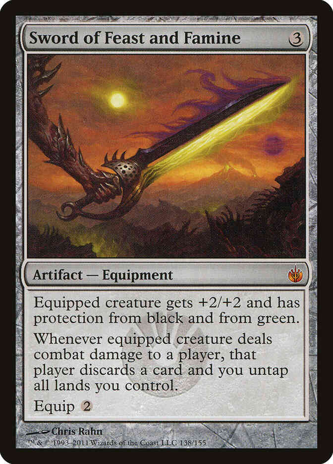 Sword of Feast and Famine [138] [Mirrodin Besieged] [Non-Foil