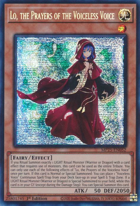 Lo, the Prayers of the Voiceless Voice - MP25-EN052 - Prismatic Secret Rare - 1st Edition