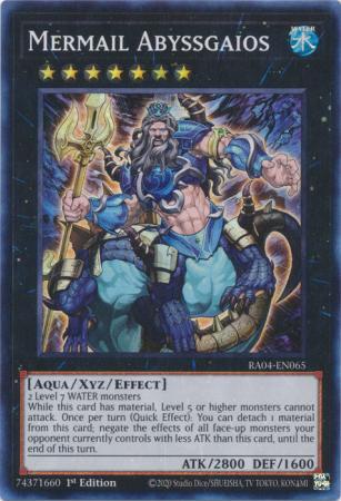 Mermail Abyssgaios - RA04-EN065 - Super Rare - 1st Edition