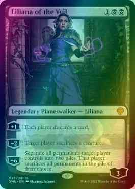 Liliana of the Veil [97] [Dominaria United] [Foil] – Face to Face