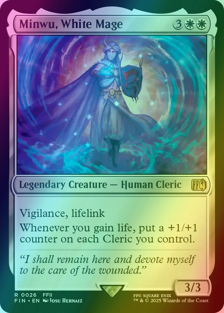 Minwu, White Mage [26] [FINAL FANTASY] [Foil] – Face to Face Games