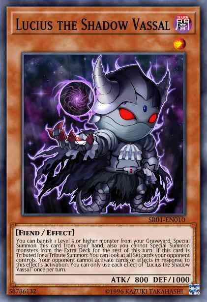 Lucius the Shadow Vassal - SR01-EN010 - Common - 1st Edition