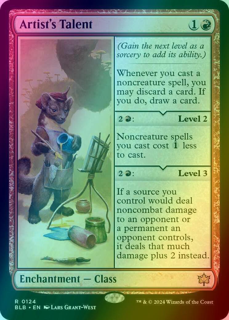 talent cards mtg Artist's Proxy Gilded Goblet Bloomburrow (BLB) #180 Illustrated by Alix Branwyn Magic Magic the Gathering Bloomburrow Rare